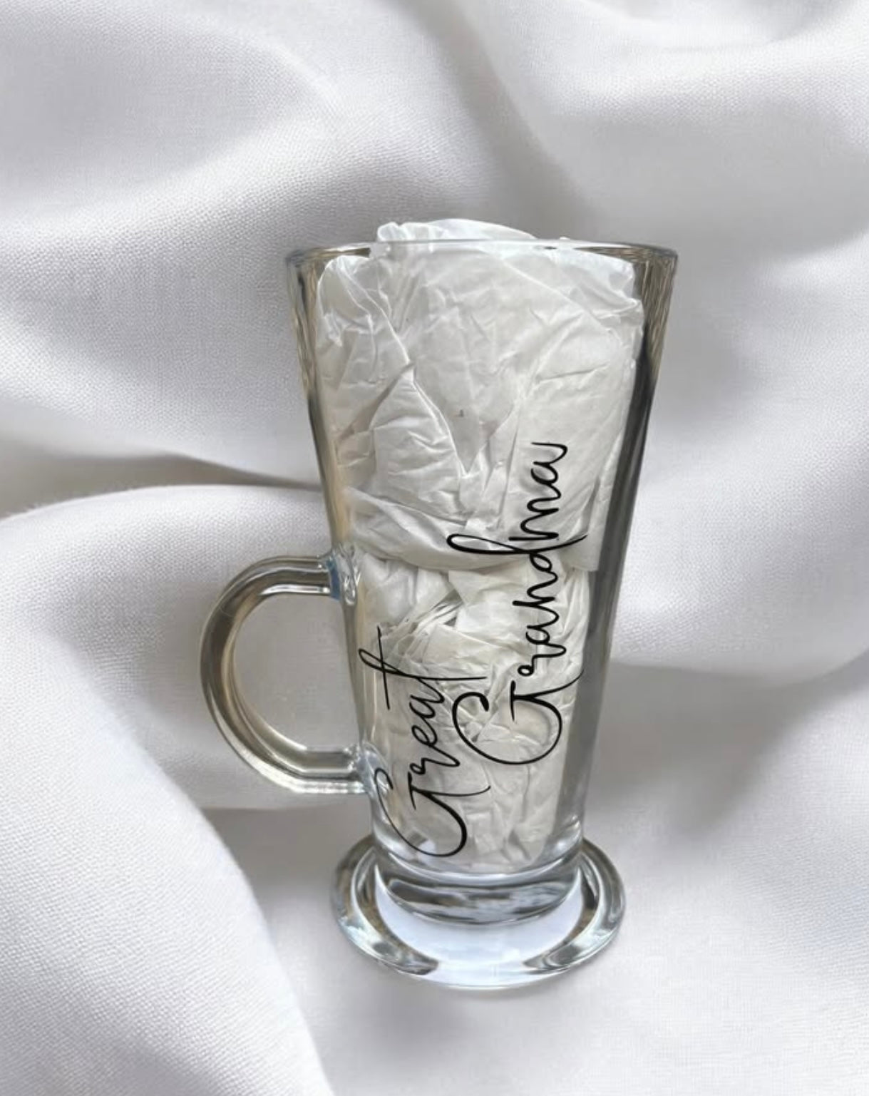 Personalised Latte Glass